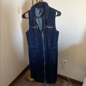 INC International Concepts Denim Dress - Dark Blue